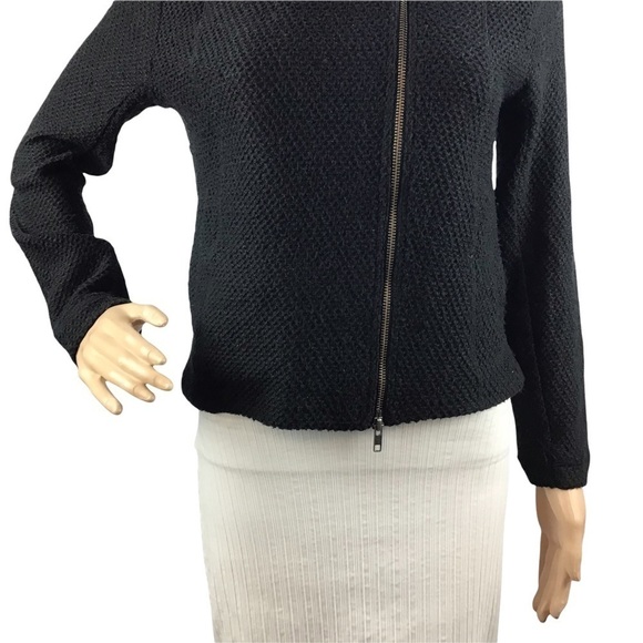 14th & Union Moto Jacket Size SP Black Knit - Picture 3 of 7